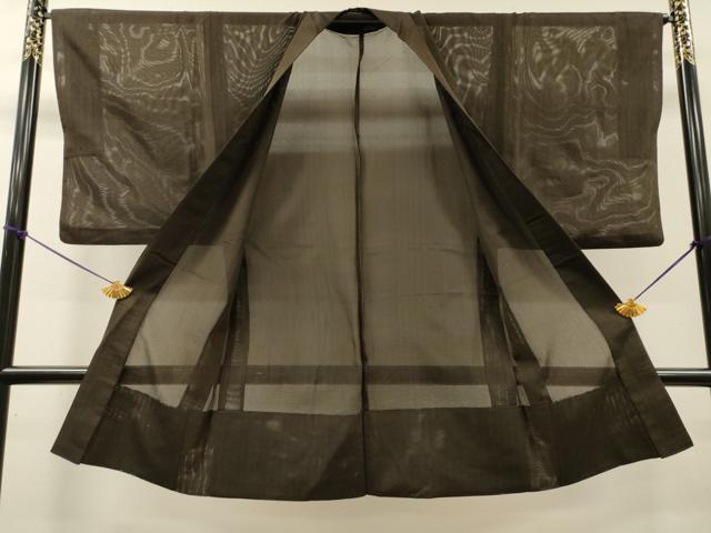 平和屋着物▽男性 長羽織 スリーシーズン春夏秋 塵除け 霞文 正絹 逸品 DABI7308fe