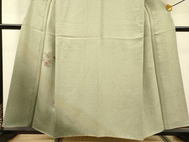 平和屋着物▼中国三大刺繍 スワトウ刺繍 汕頭刺繍 総刺繍 訪問着 雪輪花文 暈し染 正絹 逸品 DABI7312fe
