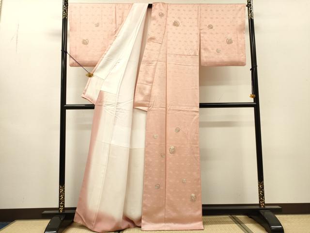 平和屋着物●中国三大刺繍 相良刺繍 総刺繍 訪問着 雪輪花文 正絹 逸品 DABI7348fe