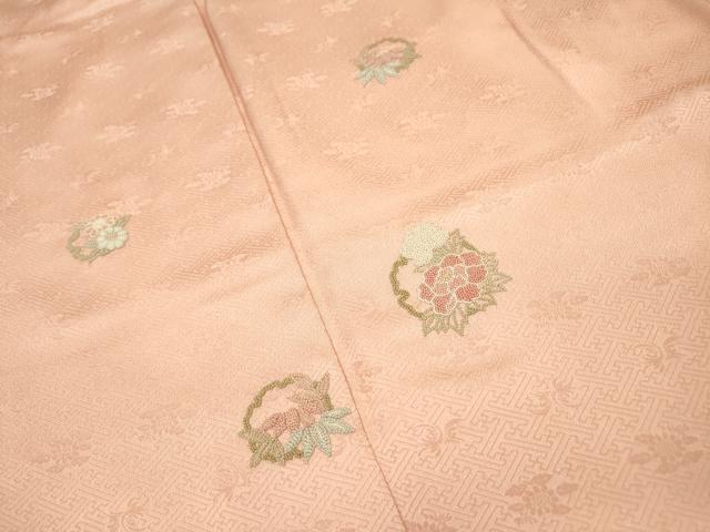 平和屋着物●中国三大刺繍 相良刺繍 総刺繍 訪問着 雪輪花文 正絹 逸品 DABI7348fe