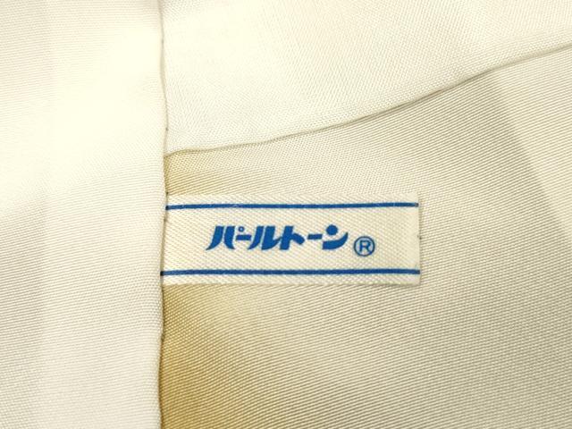 平和屋着物▼上質な小紋 総刺繍 草花 金糸 正絹 逸品 DABI7381fe