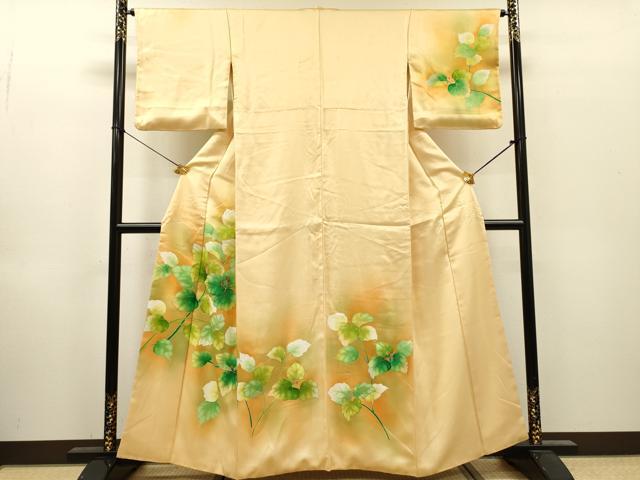 平和屋着物▼訪問着 刺繍 南天文 暈し染 金彩 正絹 逸品 DABI7385fe