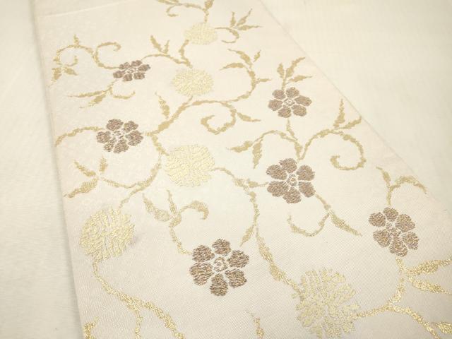 平和屋本店▼六通柄 本袋帯 竹屋町 笹蔓 本金箔 正絹 逸品 DABI7742fe
