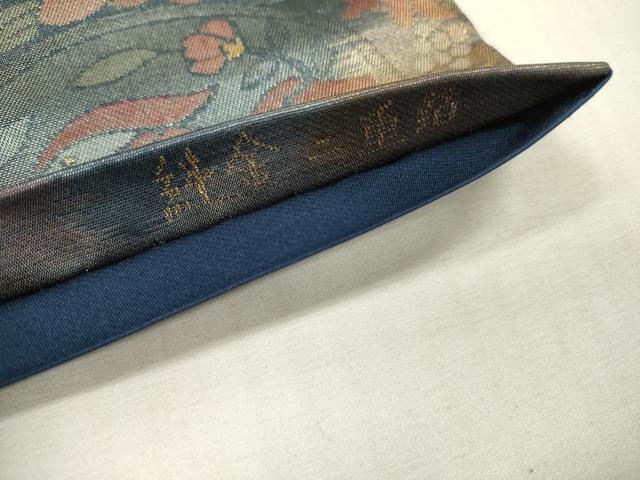 平和屋本店▼六通柄袋帯 白寿錦 純金二重箔 正絹 逸品 DABI7770fe
