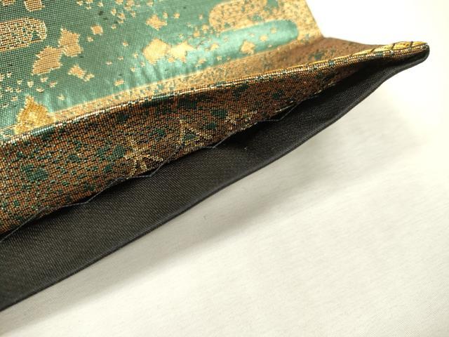 平和屋本店▼六通柄袋帯 金閣寺 古代はく 本金箔二重 正絹 逸品 DABI7812fe