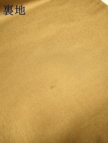 平和屋着物▼六通柄袋帯 花唐草文 金通し地 正絹 逸品 DABI7905fe