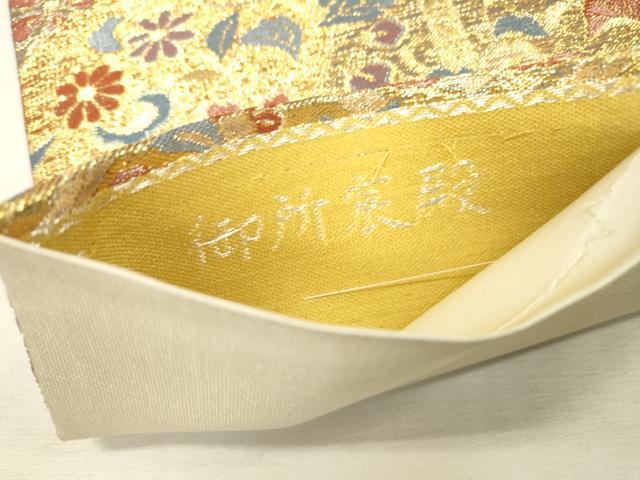 平和屋着物▼六通柄袋帯 御所宸殿 金糸 正絹 逸品 DABI7914fe