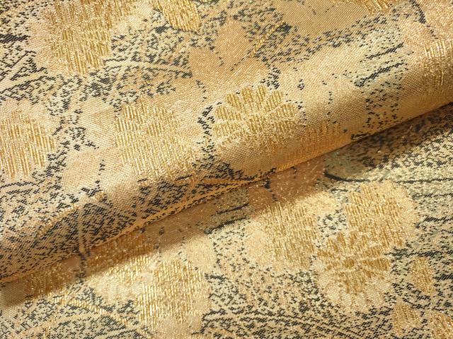 平和屋本店▼六通柄袋帯 流水菊花文 本金 正絹 逸品 DABI7963fe