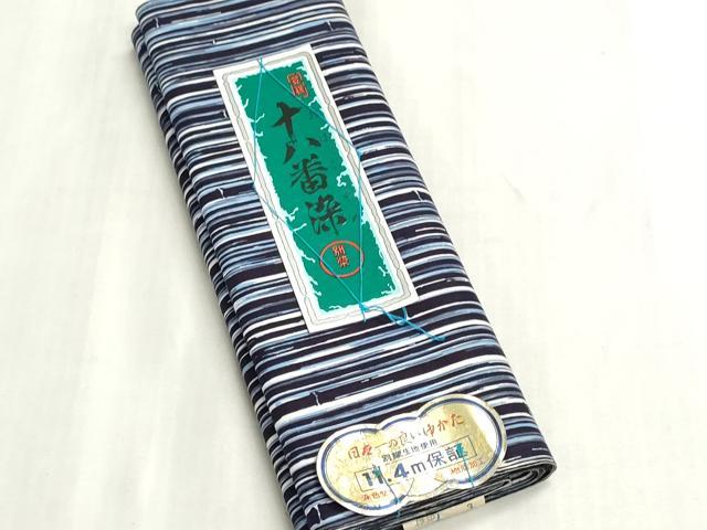 平和屋着物*夏物 浴衣 反物 着尺 注染 十八番染 竹間道 綿 逸品 未使用 DABI8029we