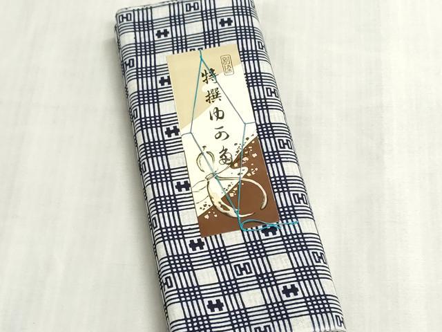 平和屋着物*夏物 浴衣 反物 着尺 注染 菊五郎格子 綿 逸品 未使用 DABI8038we
