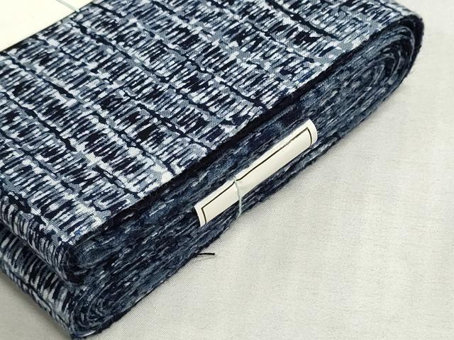 平和屋着物*夏物 浴衣 反物 着尺 注染 ゆかし染 横段文 綿 逸品 未使用 DABI8040we