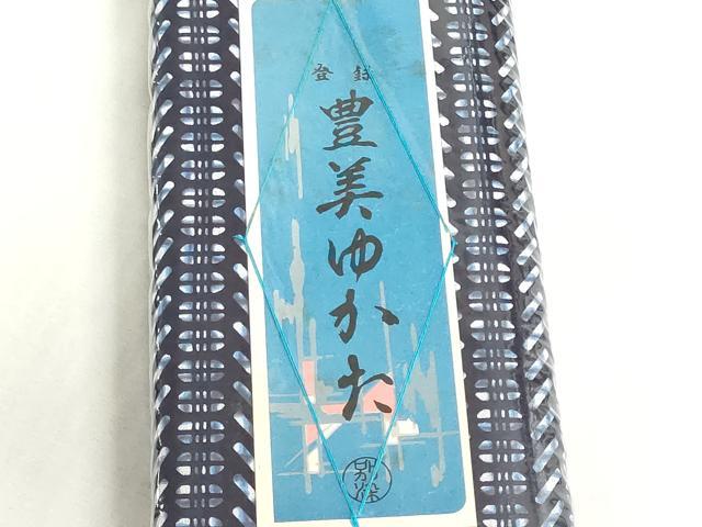 平和屋着物*夏物 浴衣 反物 着尺 注染 横段文 綿 逸品 未使用 DABI8050we