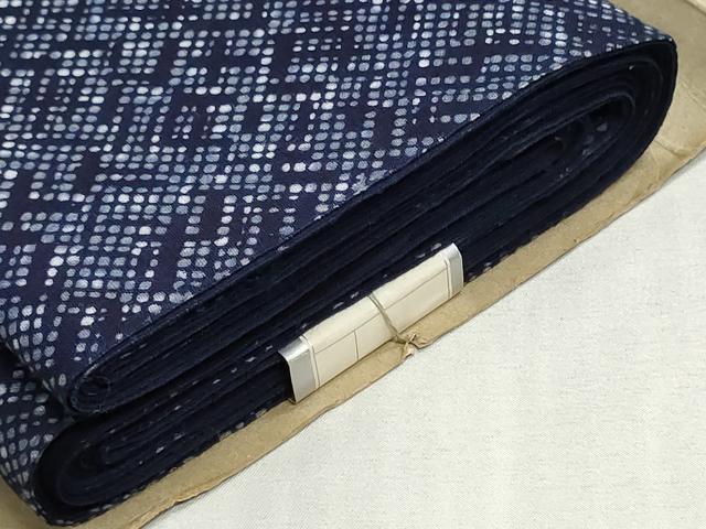 平和屋着物*夏物 浴衣 反物 着尺 堅牢染 注染 抽象文様 綿 逸品 未使用 DABI8051we