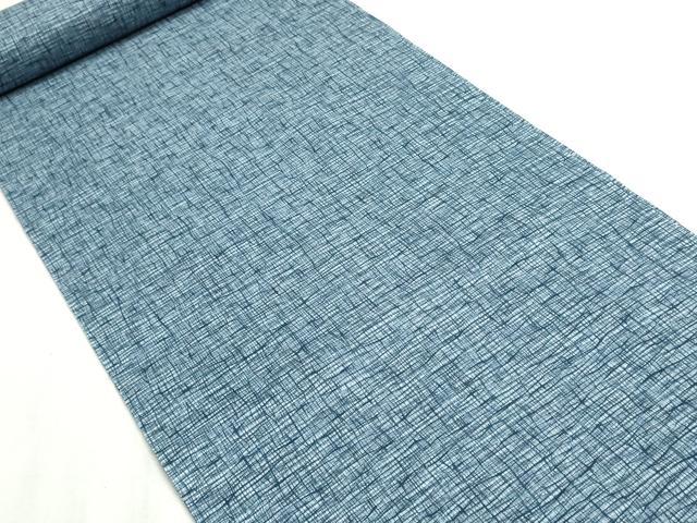 平和屋着物*夏物 浴衣 反物 着尺 注染 よろけ縞 綿 逸品 未使用 DABI8057we