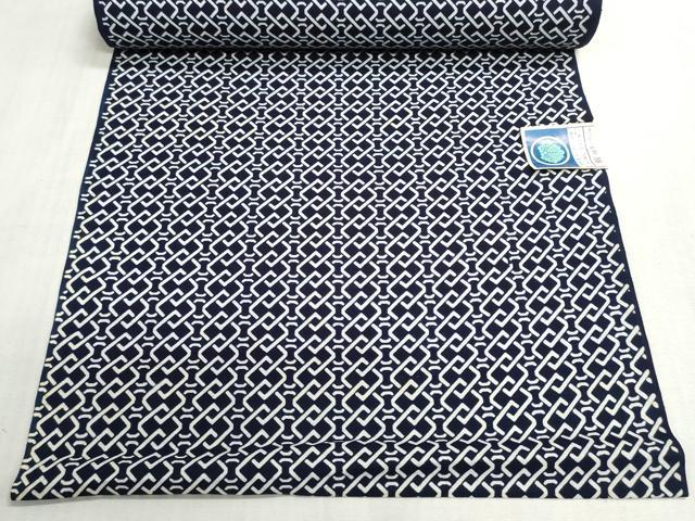 平和屋着物*夏物 男性 浴衣 反物 着尺 注染 吉原繋ぎ キングサイズ 綿 逸品 未使用 DABI8063we