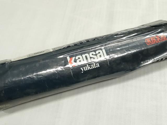 平和屋着物*夏物 男性 世界的ファッションデザイナー 山本寛斎 kansaiブランド 浴衣 反物 着尺 注染 菱文 綿 逸品 未使用 DABI8079we