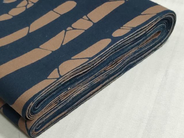 平和屋着物*夏物 男性 浴衣 反物 着尺 注染 抽象文様 キングサイズ 綿 逸品 未使用 DABI8089we