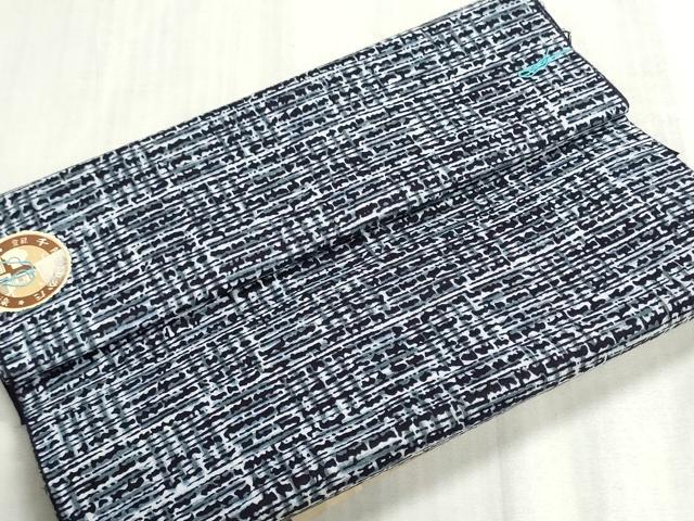 平和屋着物*夏物 浴衣 反物 着尺 東京本染 注染 千歳染 変わり市松 綿 逸品 未使用 DABI8093we