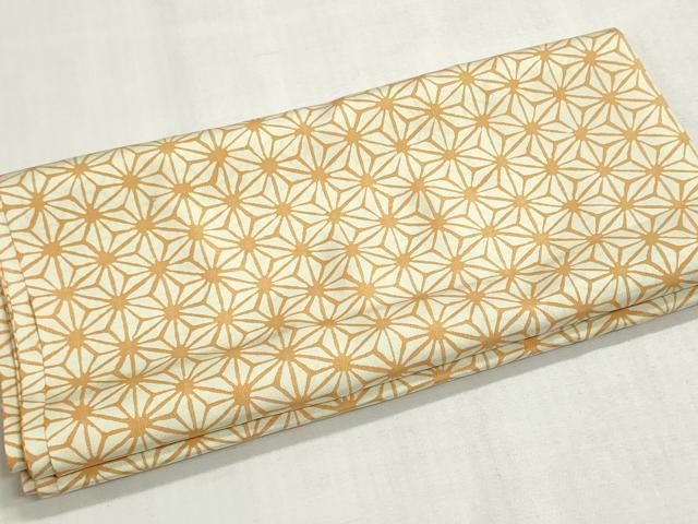 平和屋着物▼羽織・コート 反物 羽尺 麻の葉文様 逸品 未使用 DABI8234we
