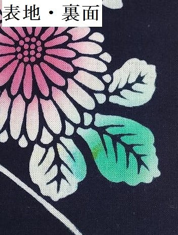 平和屋着物*夏物 浴衣 反物 着尺 注染 流水菊文 綿 逸品 未使用 DABI8303we