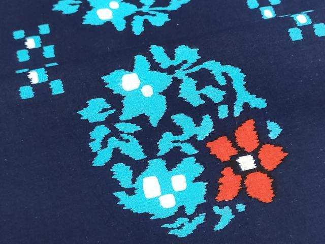 平和屋着物*夏物 浴衣 反物 着尺 東京本染 注染 花丸文 綿 逸品 未使用 DABI8310we