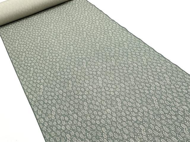 平和屋着物▼江戸小紋 反物 着尺 作家物 草葉文 逸品 未使用 DABI8345we