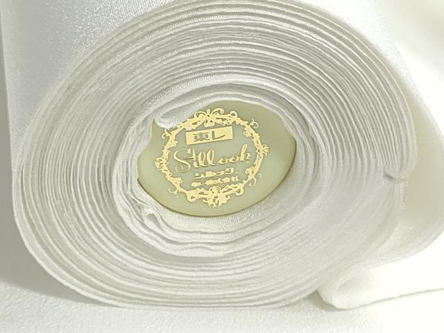 平和屋着物▼白生地 反物 着尺 生成り色 東レシルック 洗える着物 未使用 DABI8445we