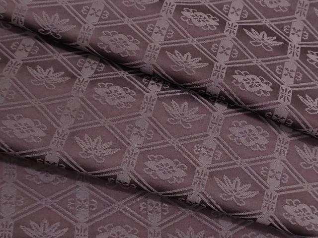 平和屋着物▼色無地 解き反物 着尺 蜀江花地紋 濃色 逸品 DABI8472we