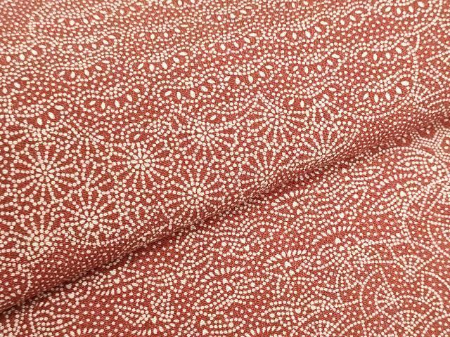 平和屋着物▼江戸小紋 反物 着尺 雲取り吉祥花文 松坂屋扱い 逸品 未使用 DABI8507we