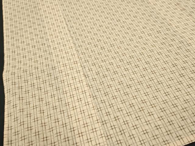 平和屋着物∴夏物 男性 浴衣 手縫い 格子 キングサイズ 綿 逸品 DABI8562cd