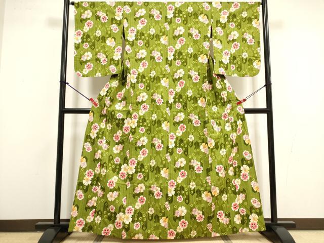 平和屋着物∴夏物 浴衣 矢羽撫子 綿 逸品 DABI8592cd