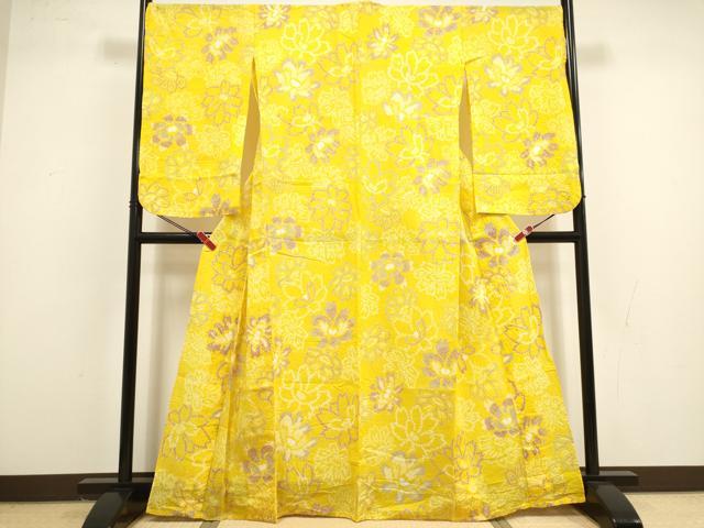 平和屋着物∴夏物 浴衣 有松鳴海絞り 舞花文 綿 逸品 DABI8610cd