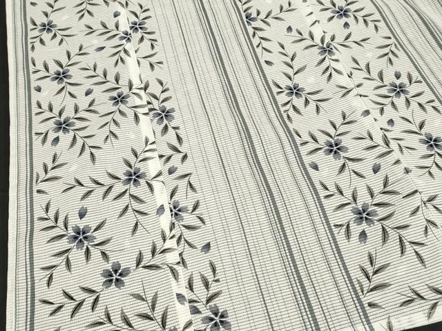 平和屋着物∴夏物 綿絽 浴衣 枝桜間道 綿 逸品 DABI8615cd