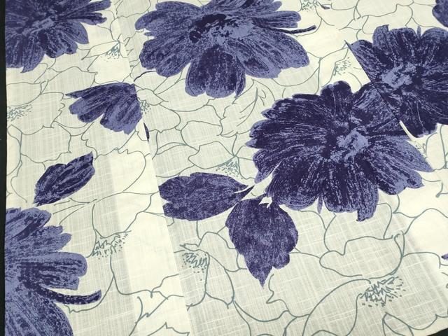 平和屋着物∴夏物 浴衣 舞花文 綿 逸品 DABI8640cd