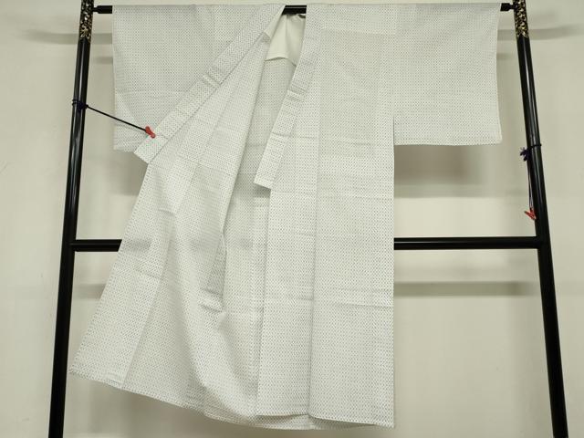 平和屋着物∴夏物 男性 小紋・浴衣兼用 絣文様 綿麻 逸品 DABI8660cd