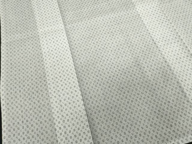 平和屋着物∴夏物 男性 小紋・浴衣兼用 絣文様 綿麻 逸品 DABI8660cd
