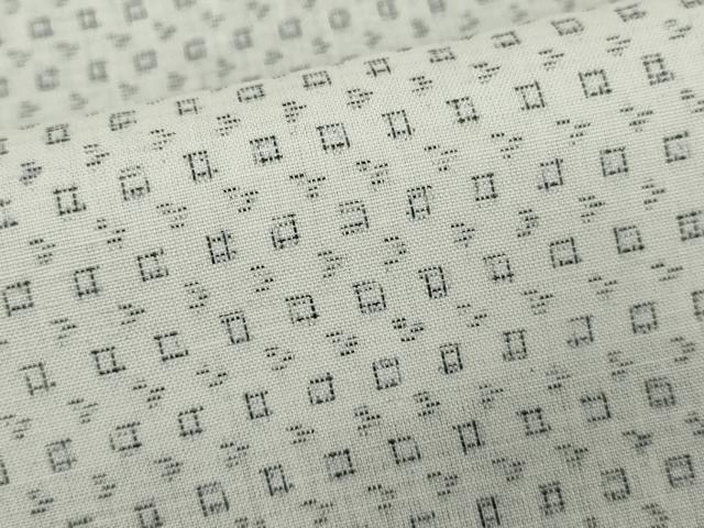 平和屋着物∴夏物 男性 小紋・浴衣兼用 絣文様 綿麻 逸品 DABI8660cd