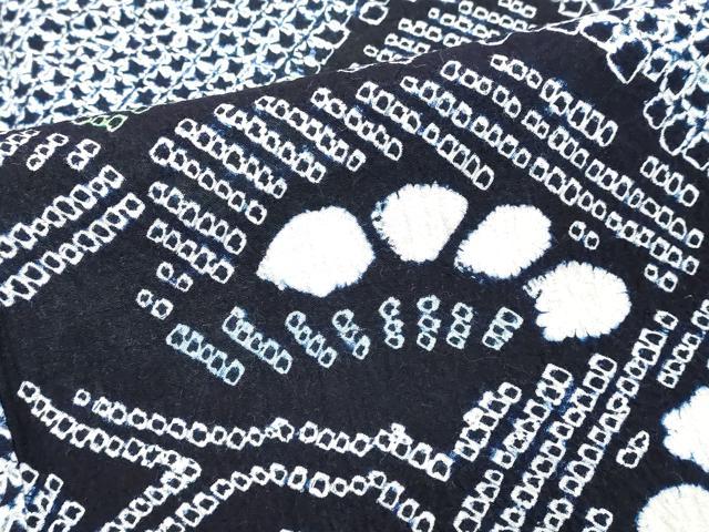 平和屋着物∴夏物 浴衣 有松鳴海絞り 枝松文 綿 逸品 DABI8666cd