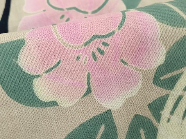 平和屋着物∴夏物 浴衣 注染 流水花文 トンボ 綿 逸品 DABI8680cd