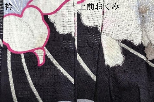 平和屋着物∴夏物 浴衣 薬玉花文 銀彩 綿 逸品 DABI8702cd