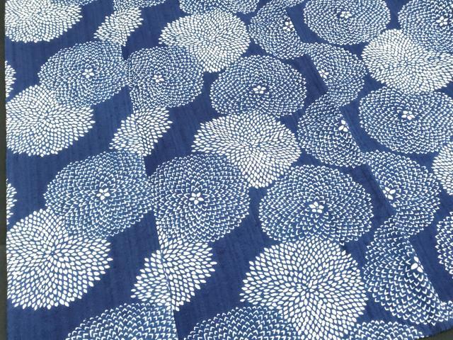 平和屋着物∴夏物 浴衣 舞花文 菊 綿 逸品 DABI8704cd