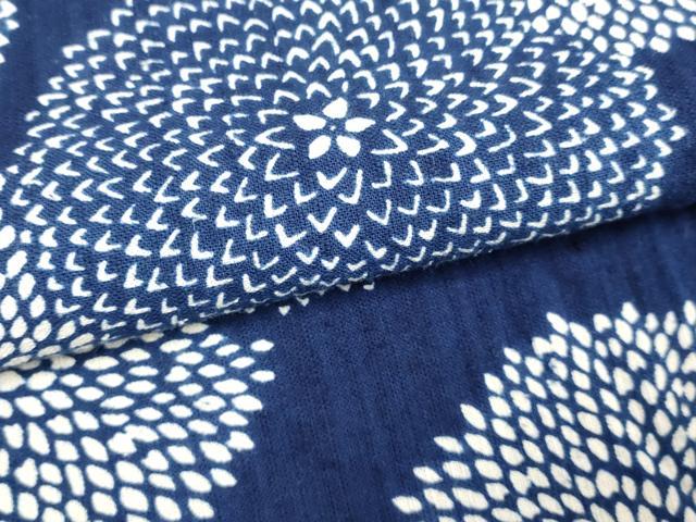 平和屋着物∴夏物 浴衣 舞花文 菊 綿 逸品 DABI8704cd