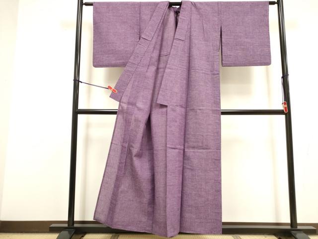 平和屋着物∴夏物 阿波しじら織 浴衣 変わり格子 綿 逸品 DABI8711cd