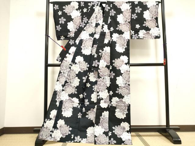 平和屋着物∴夏物 ファッションブランド hiromichi nakano ヒロミチナカノ 浴衣 注染 舞花文 綿 逸品 未使用 DABI8782cd