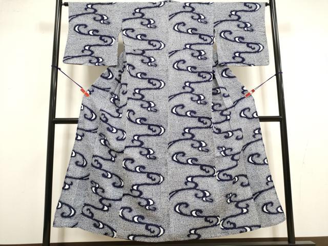平和屋着物∴夏物 浴衣 荒波文 リップル生地 綿 逸品 DABI8787cd