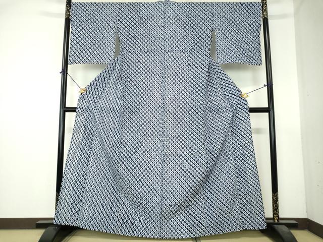 平和屋着物∴夏物 浴衣 有松鳴海絞り 蜘蛛絞り 綿 逸品 DABI8845cd