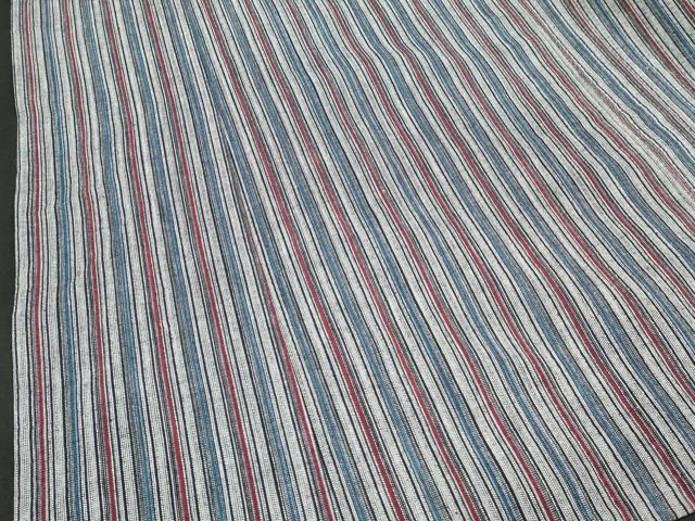 平和屋着物∴夏物 阿波しじら織 浴衣 間道 綿 逸品 DABI8897cd