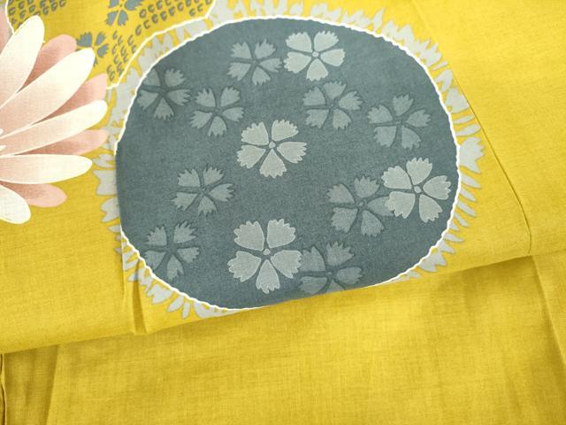 平和屋着物∴夏物 浴衣 花丸文 綿 逸品 DABI8904cd