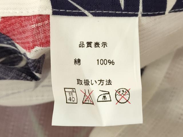 平和屋着物∴夏物 浴衣 朝顔 綿 逸品 DABI8905cd