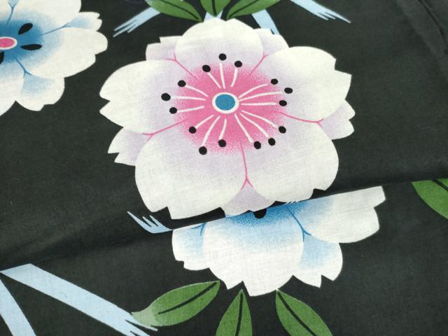 平和屋着物∴夏物 浴衣 舞花文 綿 逸品 DABI8908cd